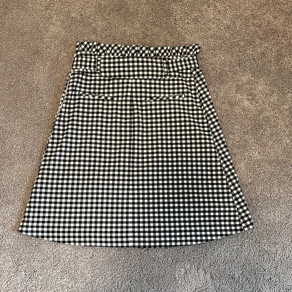Cynthia Rowley gingham paper bag skirt size 4 - Picture 5 of 7